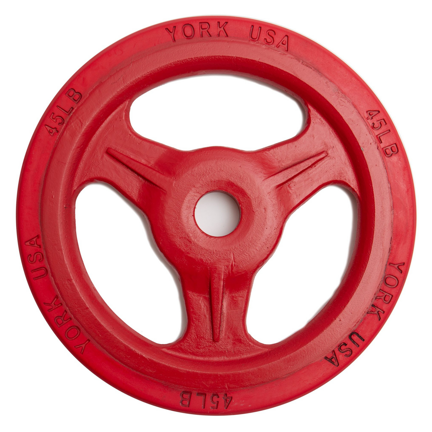 York Barbell Colored Bumper Grip Plate