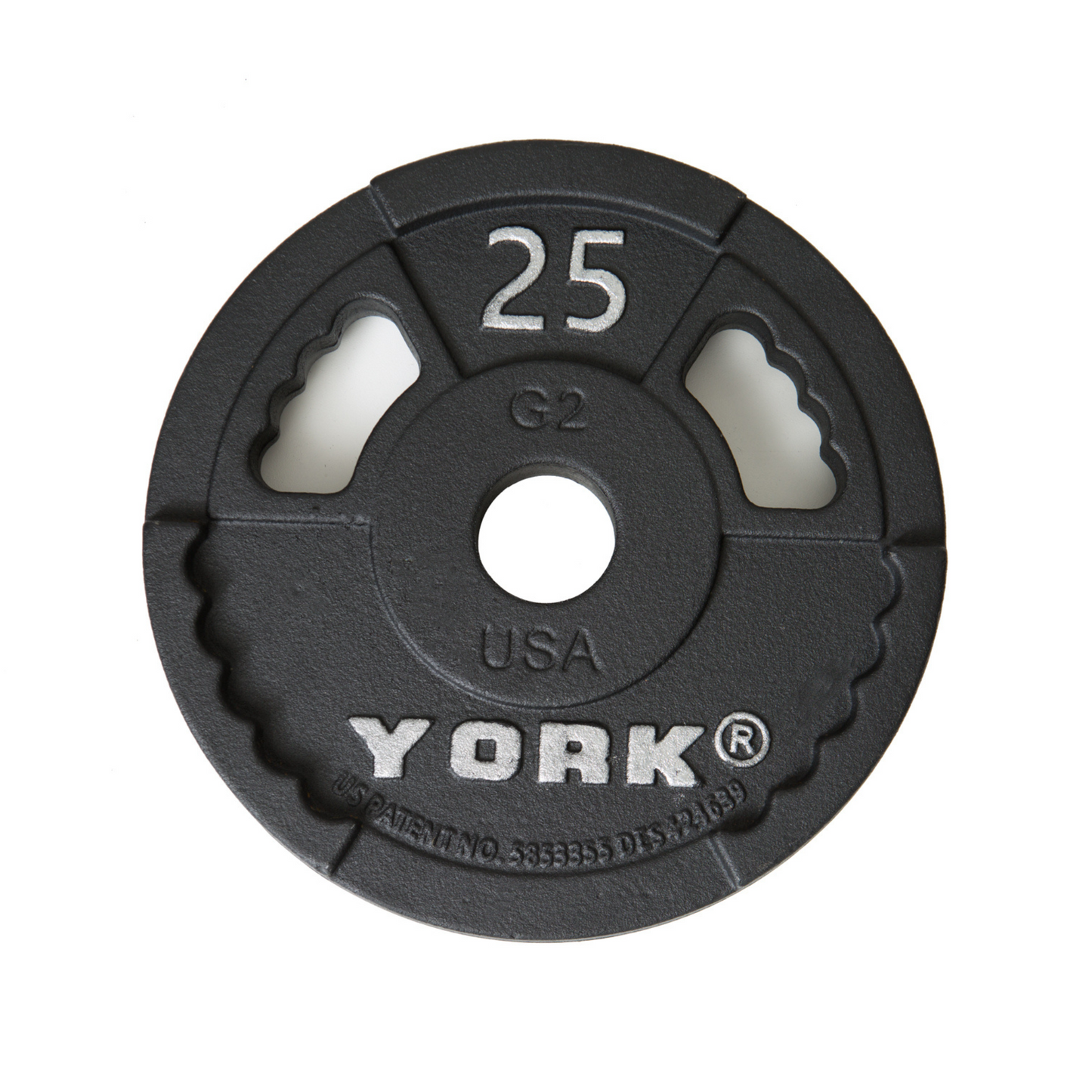York Barbell 2" G-2 Cast Iron Olympic Weight Plate