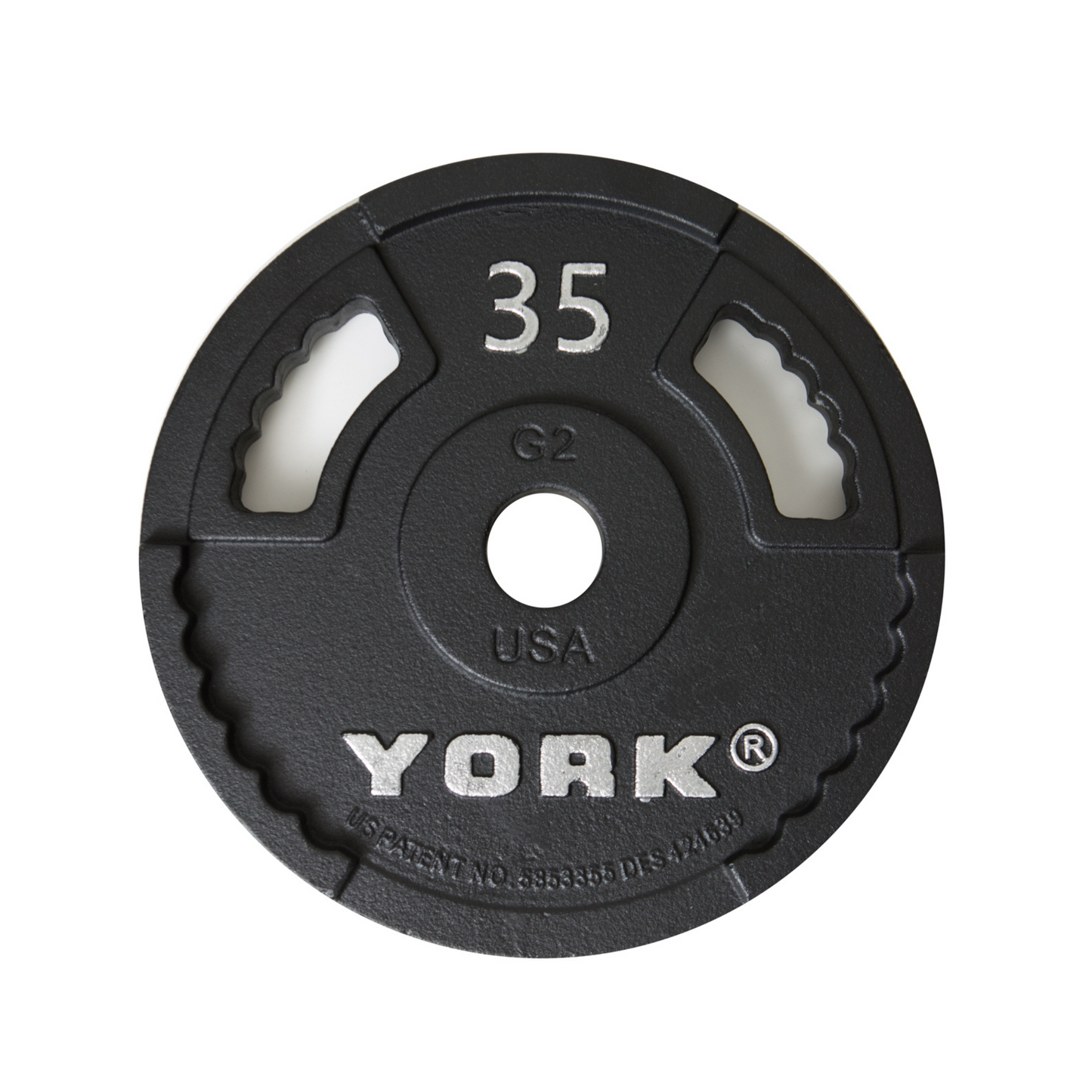York Barbell 2" G-2 Cast Iron Olympic Weight Plate