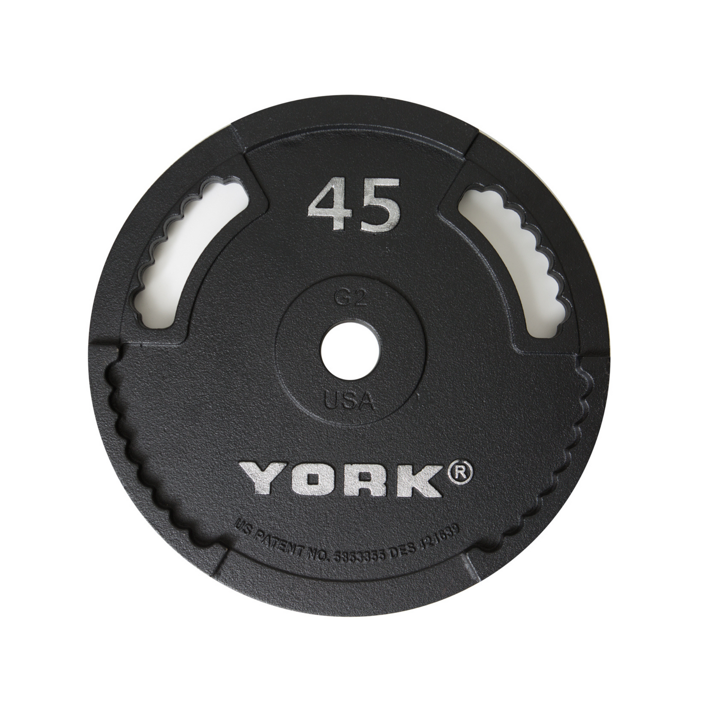 York Barbell 2" G-2 Cast Iron Olympic Weight Plate