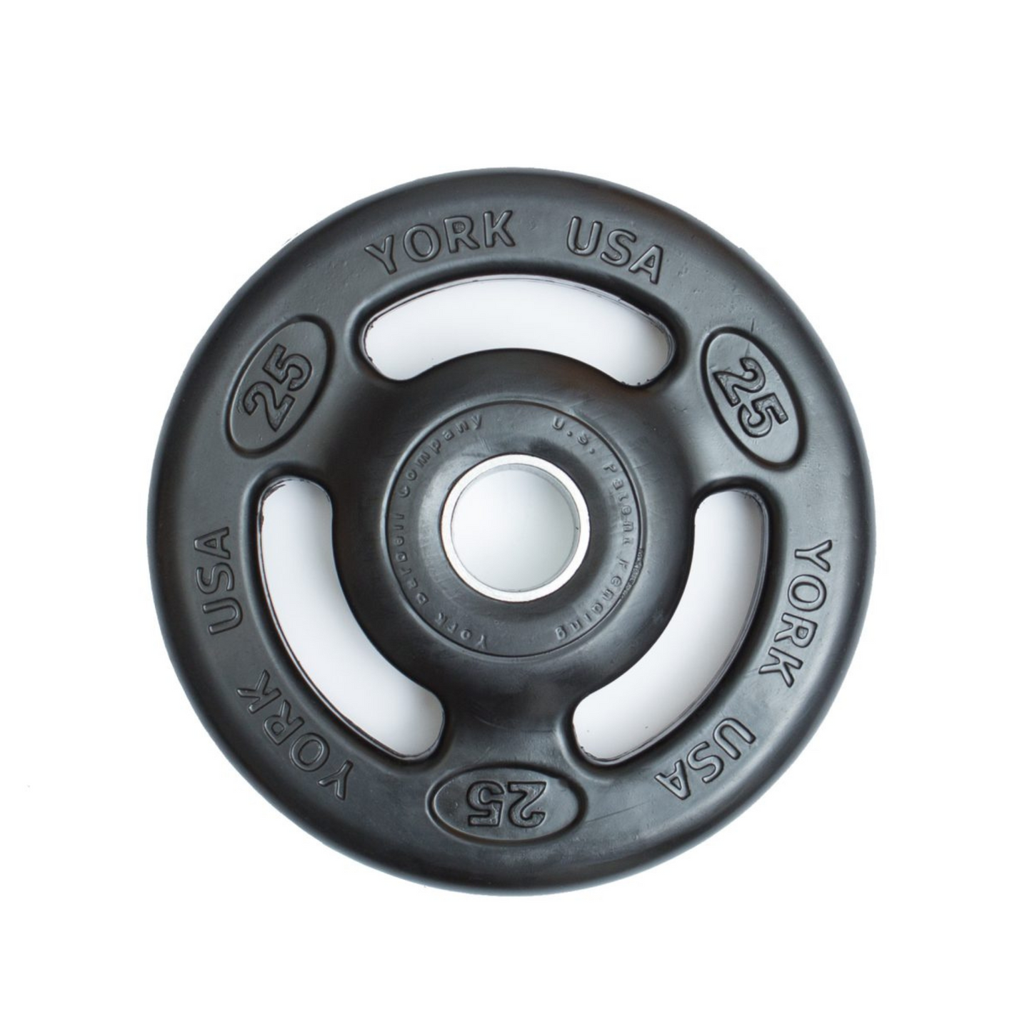 York Barbell 2" Iso-Grip Rubber Encased Steel Olympic Plate
