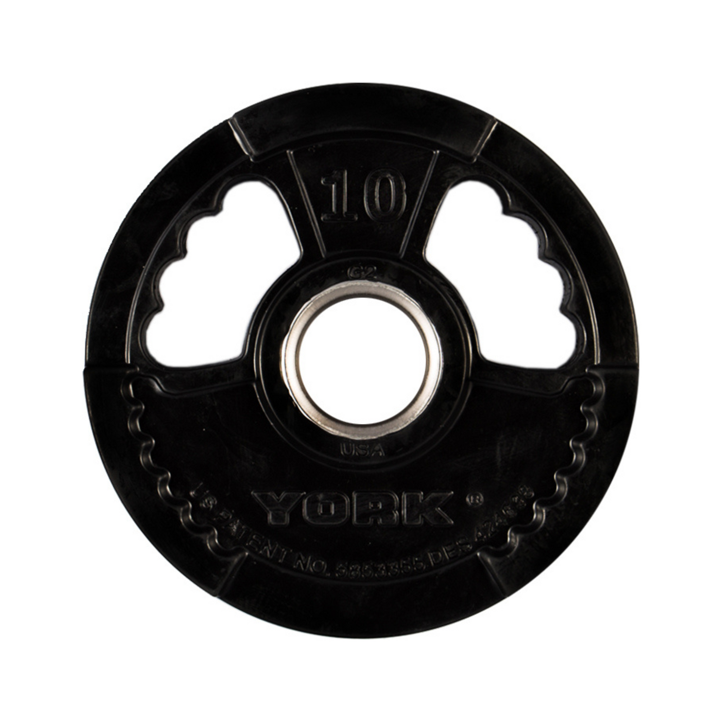 York Barbell 2" G-2 Rubber Olympic Weight Plate