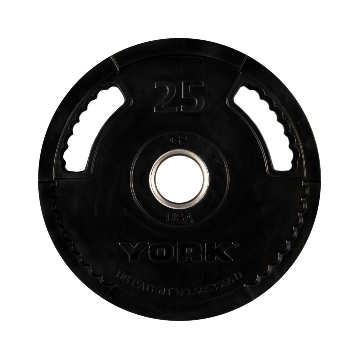 York Barbell 2" G-2 Rubber Olympic Weight Plate
