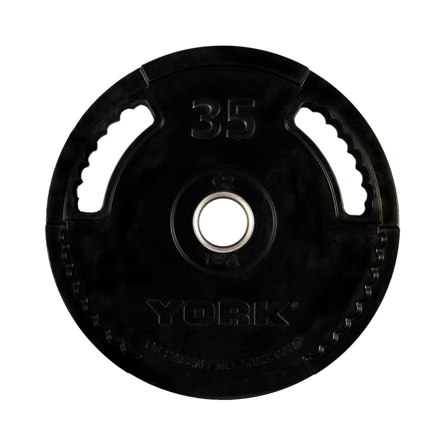 York Barbell 2" G-2 Rubber Olympic Weight Plate
