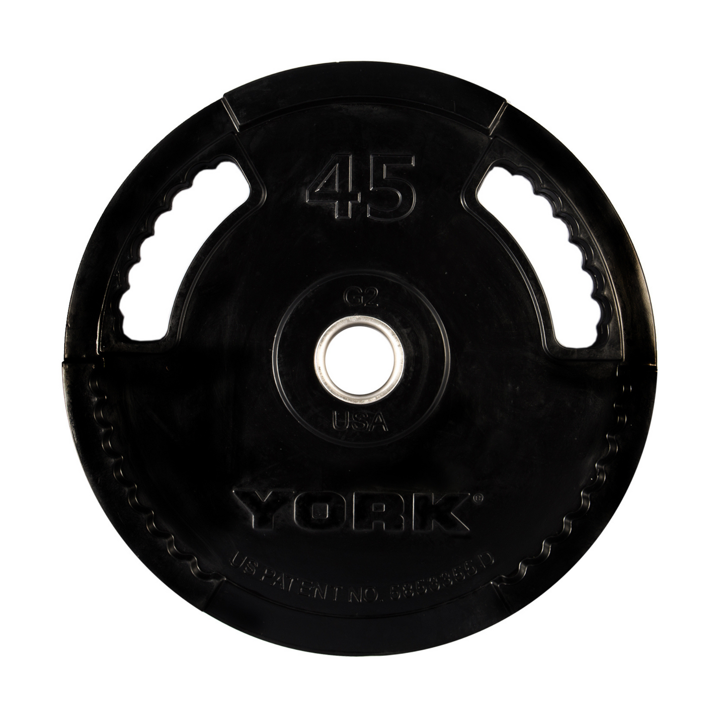 York Barbell 2" G-2 Rubber Olympic Weight Plate