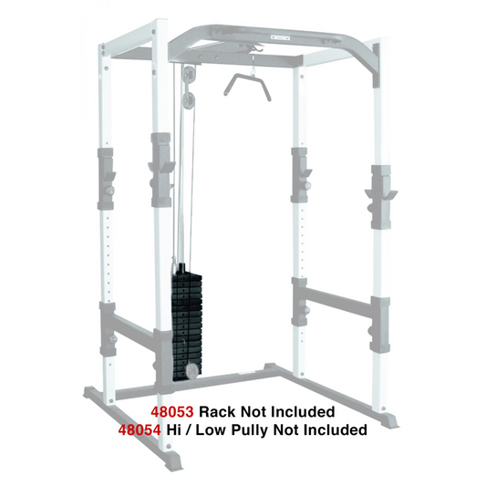 York Barbell FTS 200 lb Weight Stack Conversion Kit for Power Cage and Lat Machine
