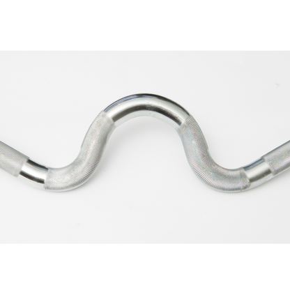 York Barbell Chrome Spin-Lock Super Curl Bar with Spin-Lock Collars