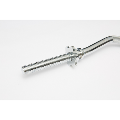 York Barbell Chrome Spin-Lock Curl Bar with Spin-Lock Collars