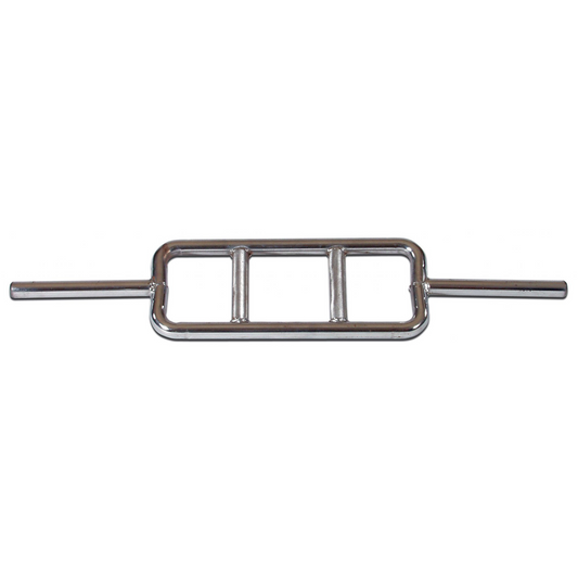 York Barbell Chrome Triceps Bar with Fixed Inner Collars