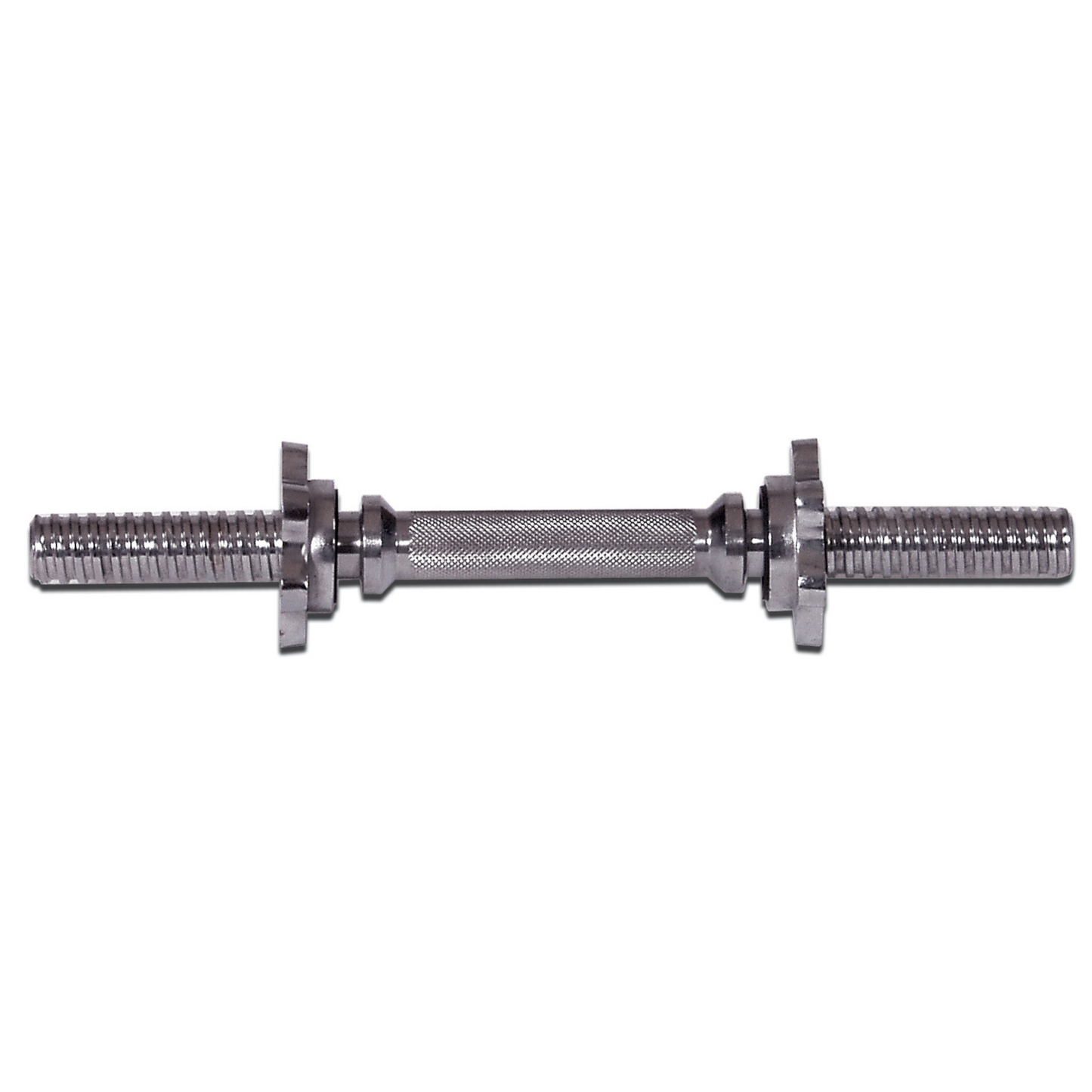 York Barbell Chrome 14" Spin-Lock Dumbbell Handle with Spin-Lock Collars