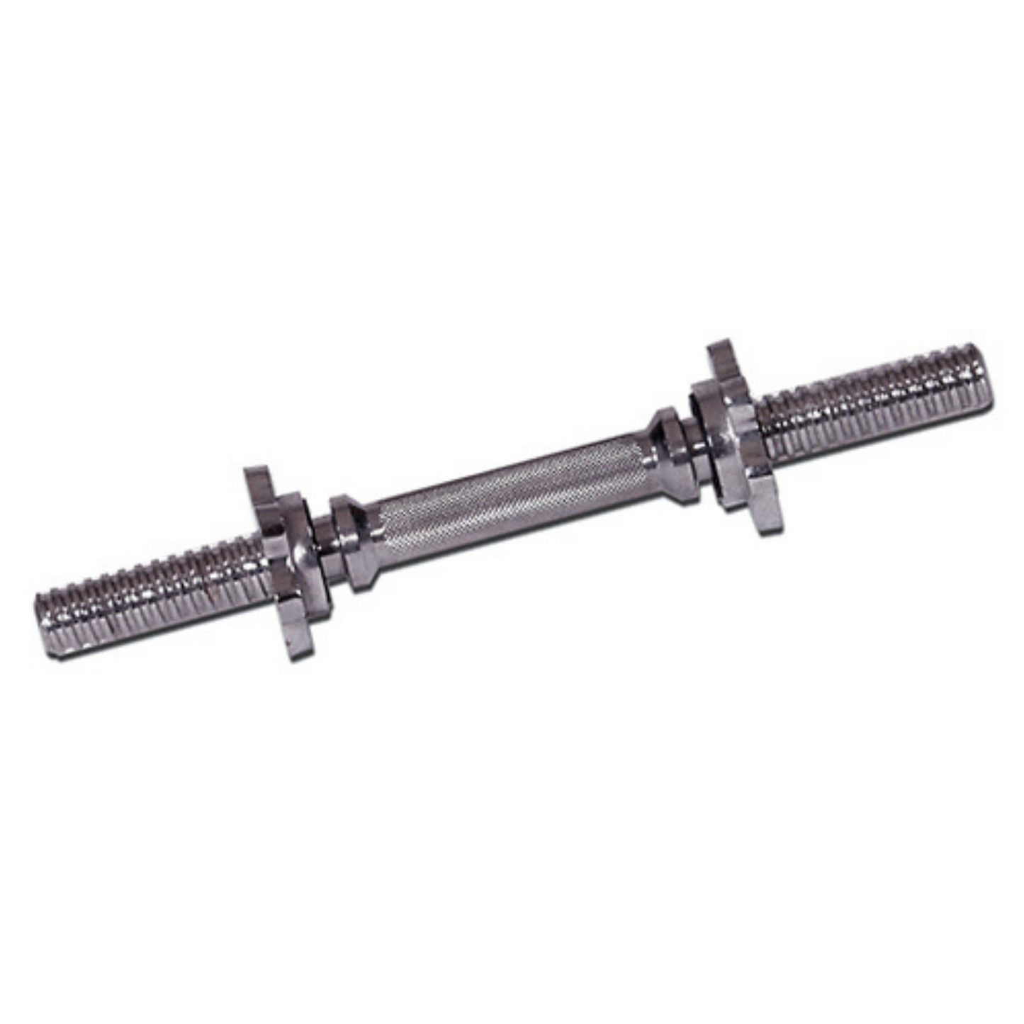 York Barbell Chrome 14" Spin-Lock Dumbbell Handle with Spin-Lock Collars