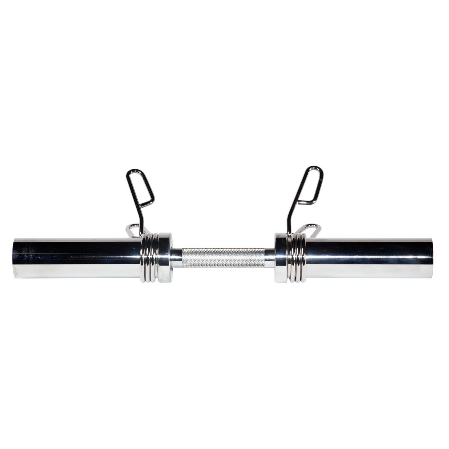 York Barbell 20" Olympic Dumbbell Handle with Spring Clip Collars