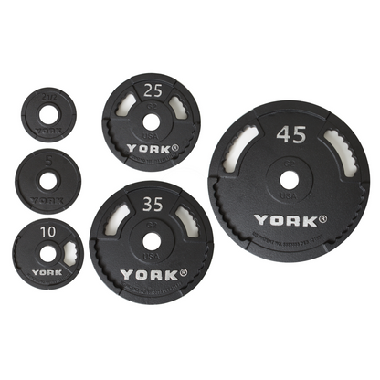 York Barbell 2" G-2 Cast Iron Olympic Weight Plate